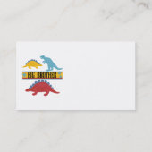 Dinosaur Big Brother Visitekaartje (Achterkant)
