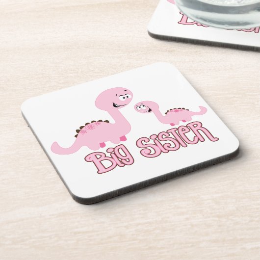 Dinosaur Big Sister Bier Onderzetter (Linkerzijde)