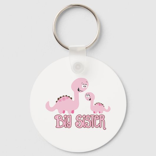 Dinosaur Big Sister Sleutelhanger (Voorkant)