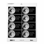 Dinosaur Bike & Moon Etiket (Full Sheet)