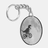 Dinosaur Bike & Moon Sleutelhanger (Voorkant Links)
