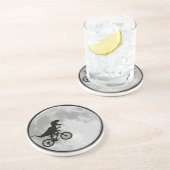 Dinosaur Bike & Moon Zandsteen Onderzetter (Zijkant)