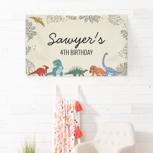 Dinosaur Birthday Banner (Insitu)
