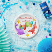 Dinosaur Birthday Borden Papieren Bordje (Feest)
