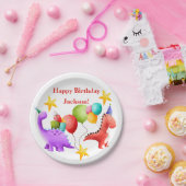 Dinosaur Birthday Borden Papieren Bordje (Feest)