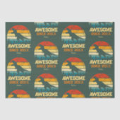 Dinosaur Birthday Boy Geweldige sinds geboorte Tissuepapier (Voorkant)