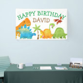Dinosaur Birthday Boy Party DinoMite Spandoek (Beurs)