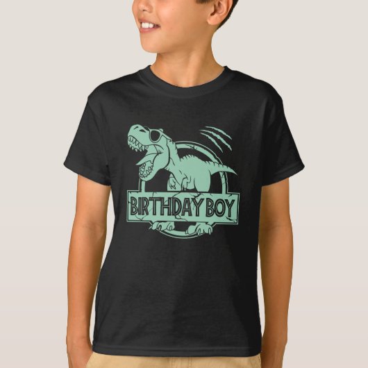 Dinosaur Birthday Boy T-shirt (Voorkant)