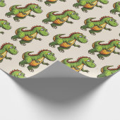 Dinosaur Birthday Cadeaupapier (Hoek)