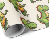 Dinosaur Birthday Cadeaupapier (Rol Hoek)