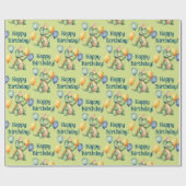 Dinosaur Birthday Cadeaupapier (Vlak)