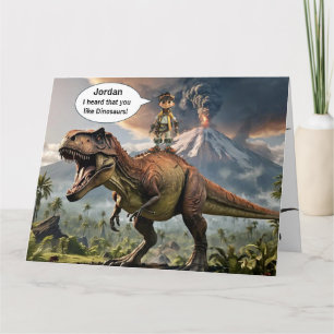 Dinosaur Birthday Card Kaart