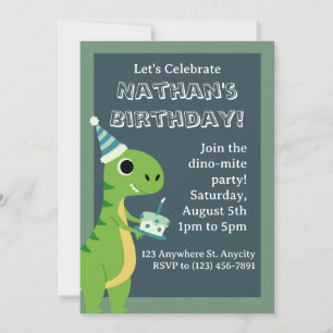 Dinosaur Birthday Card Kaart