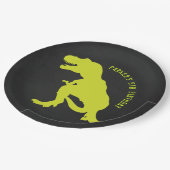 Dinosaur Birthday Chalkboard Papieren Bordje (Gekanteld)
