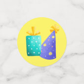 Dinosaur Birthday Confetti (Kleine voorkant)