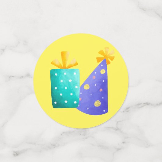 Dinosaur Birthday Confetti (Kleine voorkant)