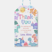 Dinosaur Birthday Dank je Labels Cadeaulabel (Voorkant)