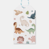 Dinosaur Birthday Dank je Labels Cadeaulabel (Achterkant)