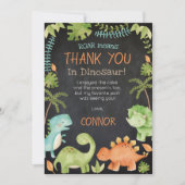Dinosaur Birthday dank u kaarten (Voorkant)