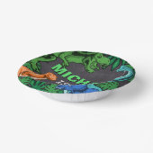 Dinosaur Birthday Dino Trex Prehistorische Boy Kin Papieren Kommen (Gebogen)