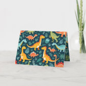 Dinosaur Birthday Greeting Card – Fun Dino Party 2 Kaart (Achterkant)