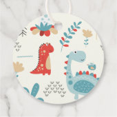 Dinosaur Birthday Hartelijk dank Bedankjes Labels (Achterkant)