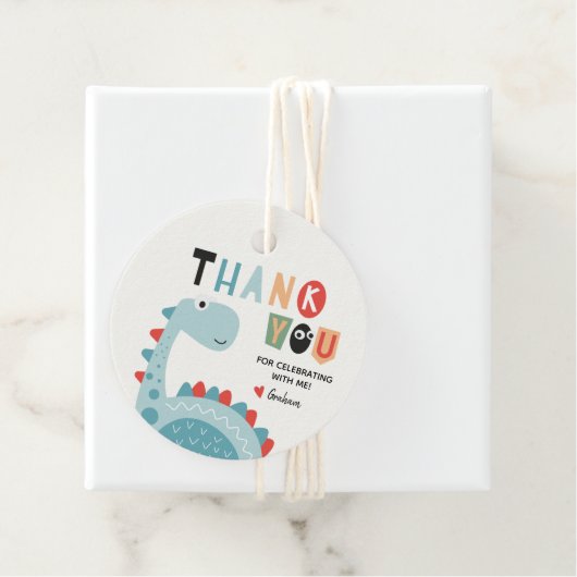 Dinosaur Birthday Hartelijk dank Bedankjes Labels (In situ)