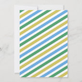 DINOSAUR BIRTHDAY INVITATIE VOOR DRIE JAAR OUDEN SAVE THE DATE (Achterkant)