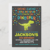 Dinosaur Birthday Invitation Dinosaur Dig Party Kaart (Voorkant)
