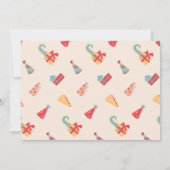 Dinosaur Birthday Invitation Four. Modern Dino Kaart (Achterkant)