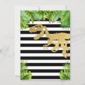 Dinosaur Birthday Invitation Roar Dino Party Boy Kaart (Achterkant)