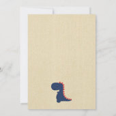 Dinosaur Birthday Invitations Kaart (Achterkant)