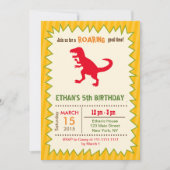 Dinosaur Birthday Invitations Kaart (Voorkant)