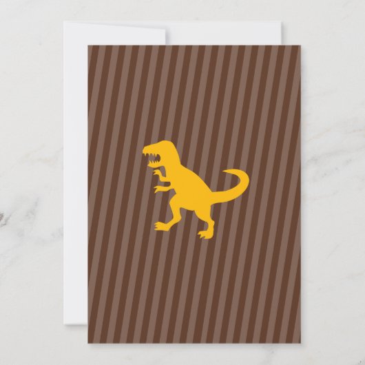 Dinosaur Birthday Invitations Kaart (Achterkant)