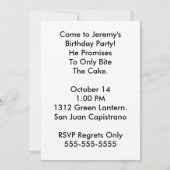 Dinosaur Birthday Invite Kaart (Achterkant)