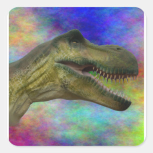 Dinosaur Birthday - Jurassic Tyrannosaurus Rex Vierkante Sticker