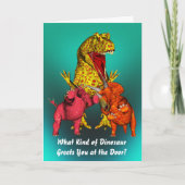 Dinosaur Birthday Kaart (Voorkant)