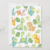 Dinosaur Birthday Kaart (Achterkant)