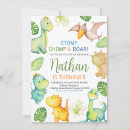 Dinosaur Birthday Kaart