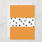 Dinosaur Birthday Kinder Uitnodigingen Neon Green (Achterkant)