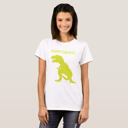 Dinosaur Birthday Mam T-Shirt (Voorkant volledig)
