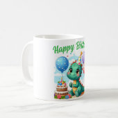 Dinosaur Birthday Mug Koffiemok (Voorkant links)