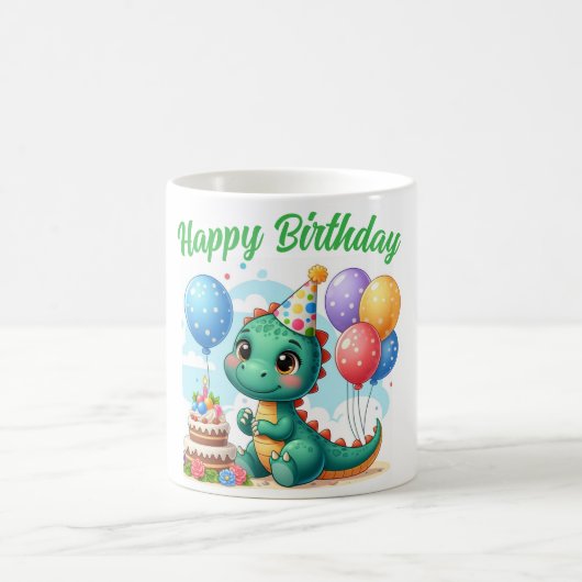 Dinosaur Birthday Mug Koffiemok (Center)