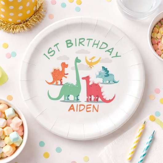 Dinosaur Birthday Name Papieren Bordje