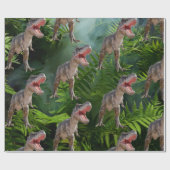 Dinosaur Birthday Oerwoud Jurassic World Cadeaupapier (Vlak)