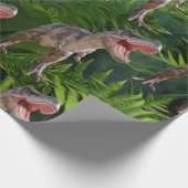 Dinosaur Birthday Oerwoud Jurassic World Cadeaupapier (Hoek)