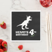 Dinosaur Birthday Paper Napkins Servet (Insitu)