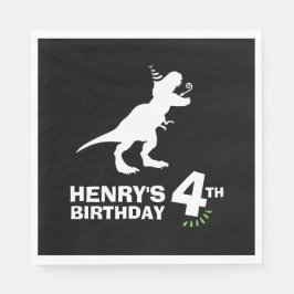 Dinosaur Birthday Paper Napkins Servet