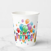 Dinosaur Birthday Papieren Bekers (Links)