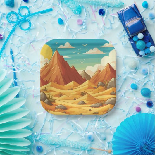 Dinosaur Birthday Papieren Bordje (Feest)